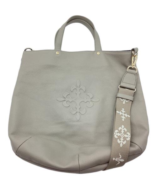 russet（ラシット）russet (ラシット) エンボスモノグラム２WAYトート ベージュの古着・服飾アイテム