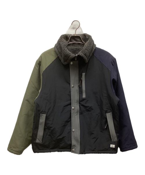 gum master（-）gum master (-) リバーシブルマウンテンジャケット ブラック×グリーン サイズ:Lの古着・服飾アイテム