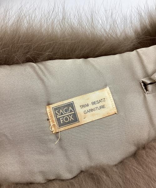 -（-）- (-) フォックスファーティペット ブラウンの古着・服飾アイテム