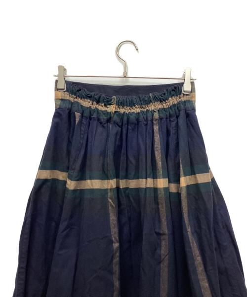 BEAMS BOY（ビームスボーイ）BEAMS BOY (ビームスボーイ) ボンバースカート ネイビー×ベージュ サイズ:表記なしの古着・服飾アイテム