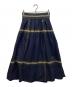 BEAMS BOY（ビームスボーイ）の古着「ボンバースカート」｜ネイビー×ベージュ