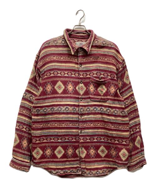 THE TERRITORY AHEAD（ザ テリトリー アヘッド）THE TERRITORY AHEAD (ザ テリトリー アヘッド) シャツジャケット レッド サイズ:XXLの古着・服飾アイテム