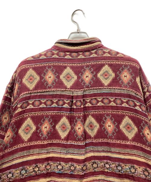 THE TERRITORY AHEAD（ザ テリトリー アヘッド）THE TERRITORY AHEAD (ザ テリトリー アヘッド) シャツジャケット レッド サイズ:XXLの古着・服飾アイテム
