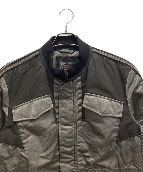 MARITHE+FRANCOIS GIRBAUD（マリテフランソワジルボー）MARITHE+FRANCOIS GIRBAUD (マリテフランソワジルボー) ジップジャケット グレー×ブラック サイズ:Mの古着・服飾アイテム