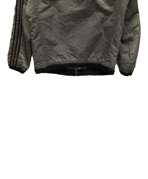 MARITHE+FRANCOIS GIRBAUD（マリテフランソワジルボー）MARITHE+FRANCOIS GIRBAUD (マリテフランソワジルボー) ジップジャケット グレー×ブラック サイズ:Mの古着・服飾アイテム