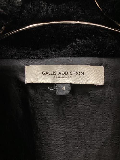 GALLIS ADDICTION（ガリスアディクション）GALLIS ADDICTION (ガリスアディクション) ボアパーカー ブラック サイズ:XLの古着・服飾アイテム