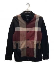 BLACK LABEL CRESTBRIDGE（ブラックレーベル クレストブリッジ）の古着「ニットカーディガン」｜ブラック