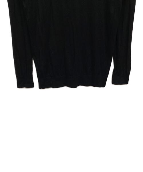 BLACK LABEL CRESTBRIDGE（ブラックレーベル クレストブリッジ）BLACK LABEL CRESTBRIDGE (ブラックレーベル クレストブリッジ) 薄手ニット ブラック サイズ:Lの古着・服飾アイテム