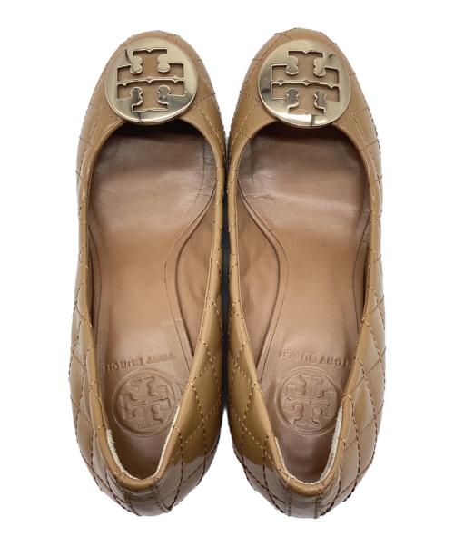 TORY BURCH（トリーバーチ）TORY BURCH (トリーバーチ) エナメルパンプス ブラウン サイズ:表記なしの古着・服飾アイテム