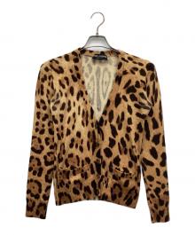 DOLCE & GABBANA（ドルチェ＆ガッバーナ）の古着「ニットカーディガン」｜ライトブラウン