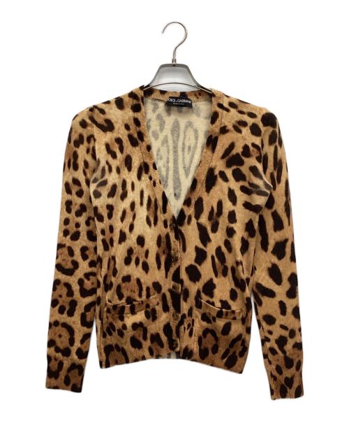 DOLCE & GABBANA（ドルチェ＆ガッバーナ）DOLCE & GABBANA (ドルチェ＆ガッバーナ) ニットカーディガン ライトブラウン サイズ:40の古着・服飾アイテム