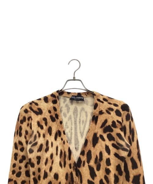 DOLCE & GABBANA（ドルチェ＆ガッバーナ）DOLCE & GABBANA (ドルチェ＆ガッバーナ) ニットカーディガン ライトブラウン サイズ:40の古着・服飾アイテム