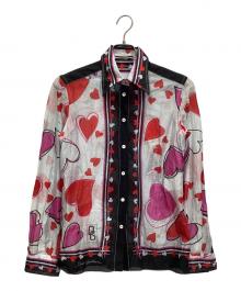 DOLCE & GABBANA（ドルチェ＆ガッバーナ）の古着「長袖シャツ」｜ホワイト×ブラック