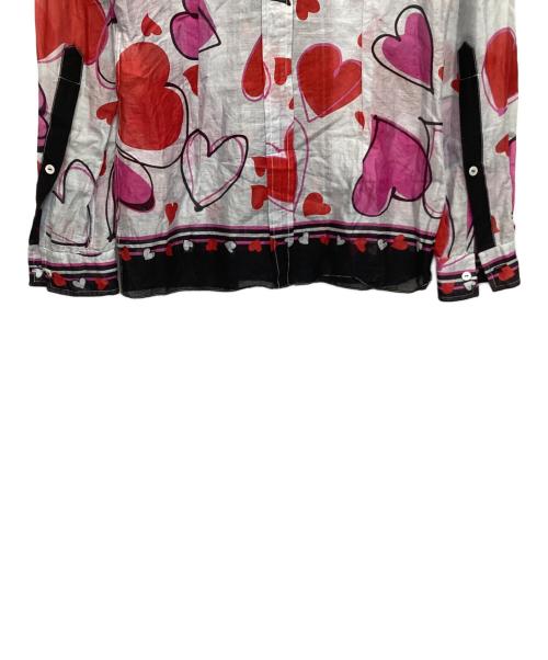 DOLCE & GABBANA（ドルチェ＆ガッバーナ）DOLCE & GABBANA (ドルチェ＆ガッバーナ) 長袖シャツ ホワイト×ブラック サイズ:40の古着・服飾アイテム