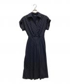 LAUREN RALPH LAURENローレンラルフローレン）の古着「ノースリーブワンピース」｜ネイビー