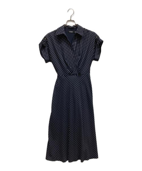 LAUREN RALPH LAUREN（ローレンラルフローレン）LAUREN RALPH LAUREN (ローレンラルフローレン) ノースリーブワンピース ネイビーの古着・服飾アイテム