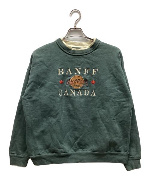 Hard Rock cafe（ハードロックカフェ）Hard Rock cafe (ハードロックカフェ) スウェット グリーン サイズ:XLの古着・服飾アイテム