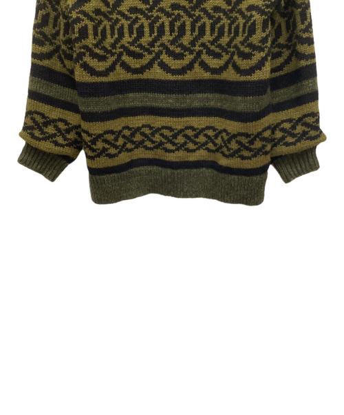 EGO TRIPPING（エゴ トリッピング）EGO TRIPPING (エゴ トリッピング) PROPAGANDA (プロパガンダ) ジャケット グリーン×ブラック サイズ:48の古着・服飾アイテム