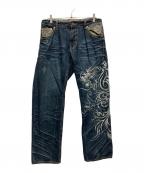 錦ニシキ）の古着「デニムパンツ」｜インディゴ