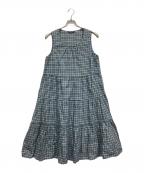 PINK HOUSEピンクハウス）の古着「ノースリーブワンピース」｜グリーン