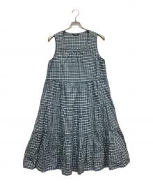 PINK HOUSE（ピンクハウス）の古着「ノースリーブワンピース」｜グリーン