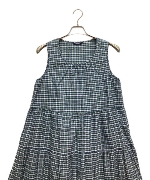 PINK HOUSE（ピンクハウス）PINK HOUSE (ピンクハウス) ノースリーブワンピース グリーン サイズ:表記なしの古着・服飾アイテム