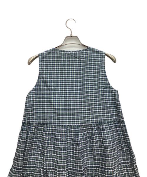 PINK HOUSE（ピンクハウス）PINK HOUSE (ピンクハウス) ノースリーブワンピース グリーン サイズ:表記なしの古着・服飾アイテム