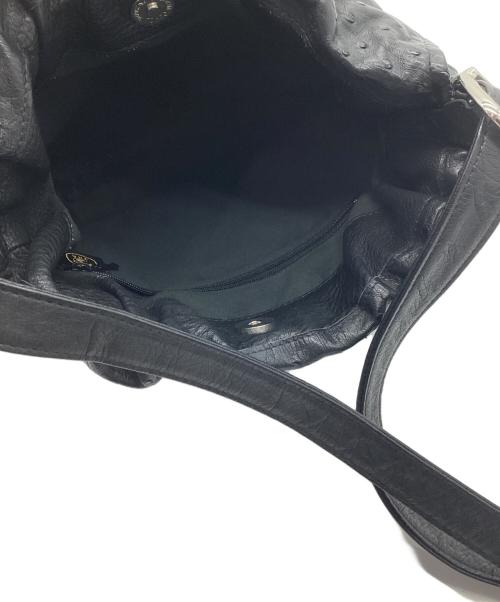 オーストリッチ（オーストリッチ）オーストリッチ (オーストリッチ) 2WAYバッグ ブラックの古着・服飾アイテム