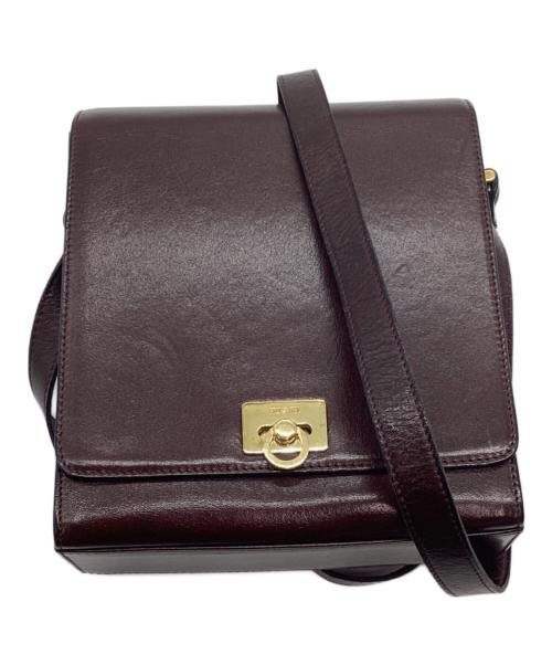 Gold Pfeil（ゴールドファイル）Gold Pfeil (ゴールドファイル) レザーショルダーバッグ ブラウンの古着・服飾アイテム