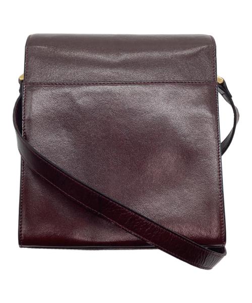 Gold Pfeil（ゴールドファイル）Gold Pfeil (ゴールドファイル) レザーショルダーバッグ ブラウンの古着・服飾アイテム