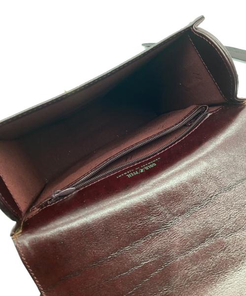 Gold Pfeil（ゴールドファイル）Gold Pfeil (ゴールドファイル) レザーショルダーバッグ ブラウンの古着・服飾アイテム