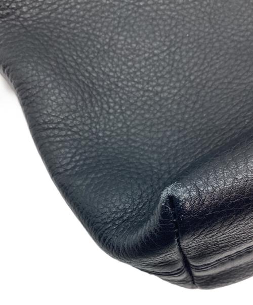 HIROFU（ヒロフ）HIROFU (ヒロフ) レザーショルダーバッグ ブラックの古着・服飾アイテム