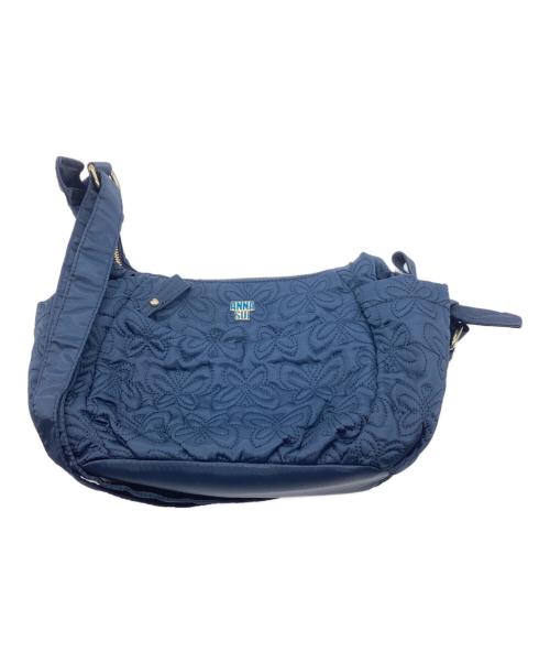 ANNA SUI（アナスイ）ANNA SUI (アナスイ) キルティングショルダーバッグ ネイビーの古着・服飾アイテム