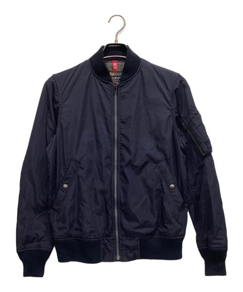 ALPHA（アルファ）ALPHA (アルファ) フライトジャケット ネイビー サイズ:Sの古着・服飾アイテム