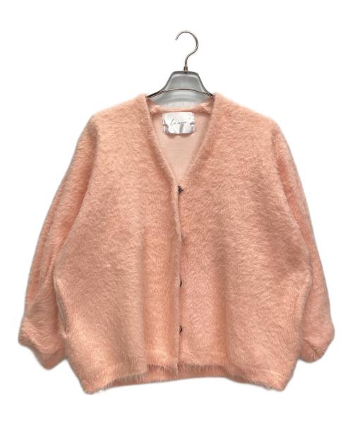 LEE MAN（-）LEE MAN (-) モヘヤタッチリラックスカーディガン ピンク サイズ:表記なしの古着・服飾アイテム