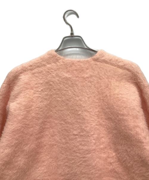 LEE MAN（-）LEE MAN (-) モヘヤタッチリラックスカーディガン ピンク サイズ:表記なしの古着・服飾アイテム