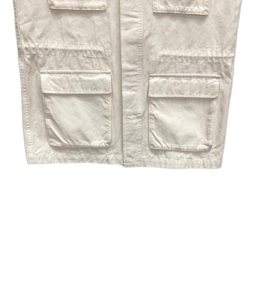 SHENERY（シーナリー）SHENERY (シーナリー) ノーカラーミリタリーベスト ホワイト サイズ:Fの古着・服飾アイテム