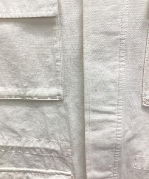 SHENERY（シーナリー）SHENERY (シーナリー) ノーカラーミリタリーベスト ホワイト サイズ:Fの古着・服飾アイテム