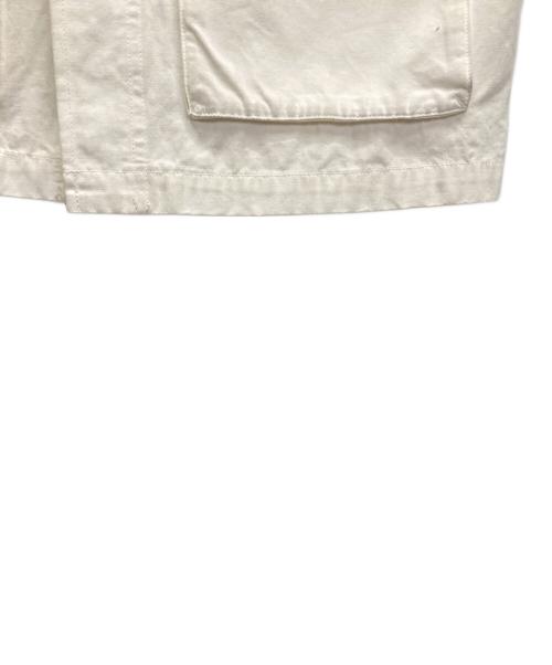 SHENERY（シーナリー）SHENERY (シーナリー) ノーカラーミリタリーベスト ホワイト サイズ:Fの古着・服飾アイテム