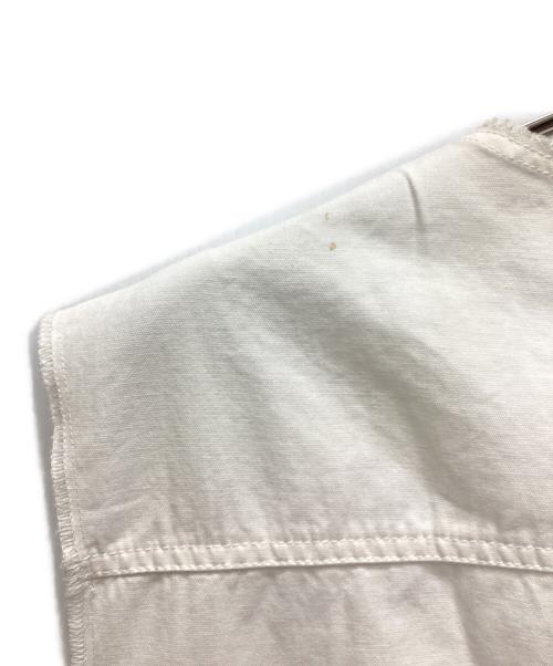 SHENERY（シーナリー）SHENERY (シーナリー) ノーカラーミリタリーベスト ホワイト サイズ:Fの古着・服飾アイテム