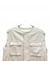 SHENERY (シーナリー) ノーカラーミリタリーベスト ホワイト サイズ:F：3000円