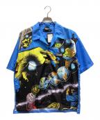 MARVEL×FULL-BKマーベル×フルビーケー）の古着「半袖シャツ」｜ブルー