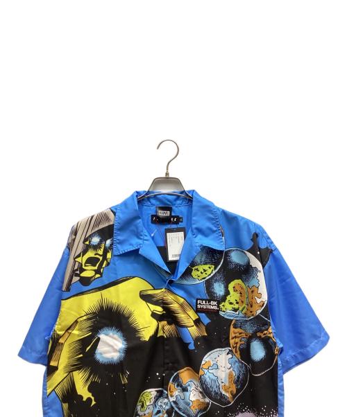 MARVEL（マーベル）MARVEL (マーベル) FULL-BK (フルビーケー) 半袖シャツ ブルー サイズ:XL 未使用品の古着・服飾アイテム