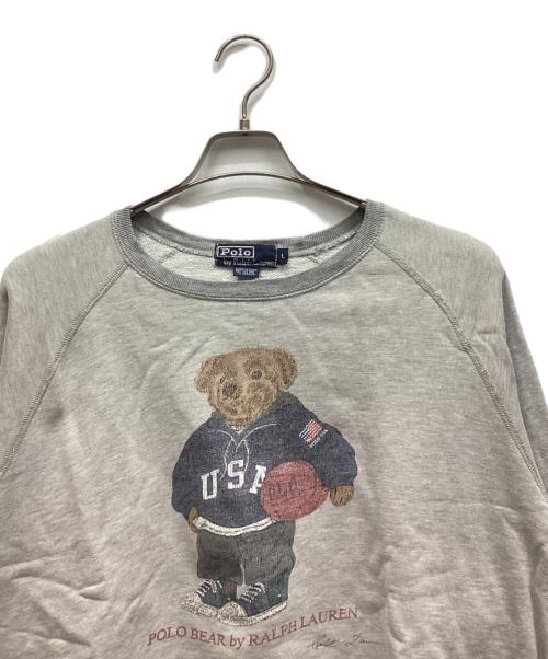 POLO RALPH LAUREN（ポロ・ラルフローレン）POLO RALPH LAUREN (ポロ・ラルフローレン) スウェット ライトグレー サイズ:Lの古着・服飾アイテム