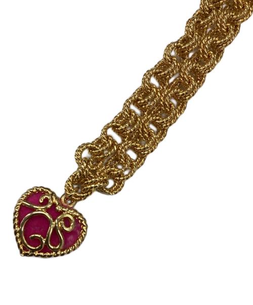 SONIA RYKIEL（ソニア リキエル）SONIA RYKIEL (ソニア リキエル) ヴィンテージハートモチーフネックレス ゴールドの古着・服飾アイテム