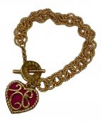 SONIA RYKIELソニア リキエル）の古着「ヴィンテージハートモチーフブレスレット」｜ゴールド