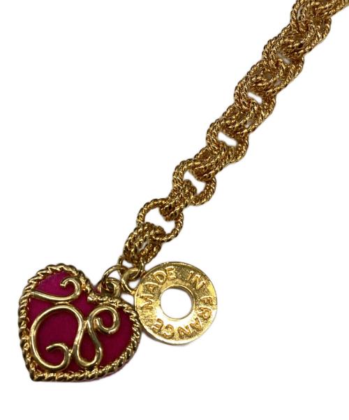 SONIA RYKIEL（ソニア リキエル）SONIA RYKIEL (ソニア リキエル) ヴィンテージハートモチーフブレスレット ゴールドの古着・服飾アイテム