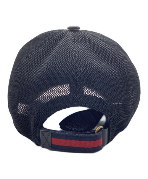 GUCCI（グッチ）GUCCI (グッチ) メッシュキャップ グレー×ブラックの古着・服飾アイテム