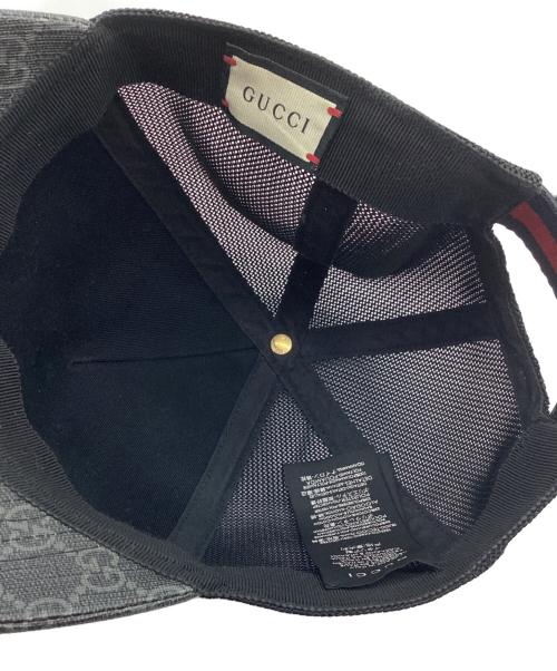 GUCCI（グッチ）GUCCI (グッチ) メッシュキャップ グレー×ブラックの古着・服飾アイテム