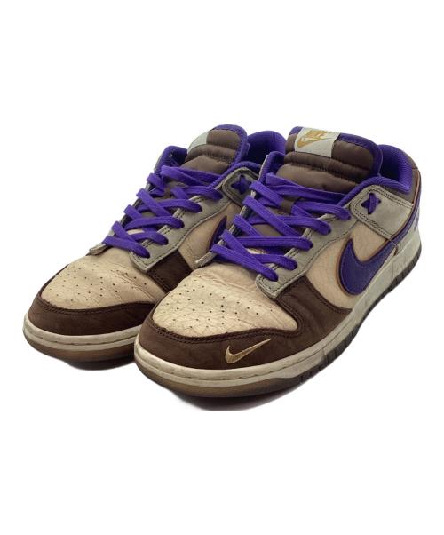 NIKE（ナイキ）NIKE (ナイキ) ローカットスニーカー ベージュ×ブラウン×パープル サイズ:28の古着・服飾アイテム